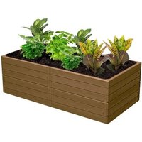 Lit De Jardin Surélevé Imitation Bois Marron 149x75,5x50 Cm Version 1