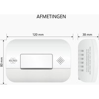ELRO FF1840 Kit de Protection Incendie - 2x Détecteurs de Fumée à montage magnétique