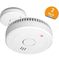 Pack de 2 Détecteurs de fumée ELRO FS1805 avec aimant et batterie de 5 ans - Blanc