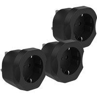 TLP-3PC Adaptateur Prise Anglaise UK Angleterre France Adaptateur De Voyage France vers Grande Bretagne GB, Malaisie, Irlande, Certification CE Type G