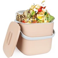 Poubelle À Compost Pour Déchets Alimentaires De Cuisine,6,5 L,Pour Recyclage Des Déchets Alimentaires,Récipient En Plastique Avec Filtre