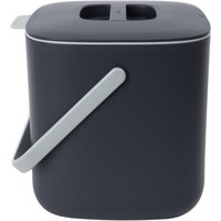 Bac à Compost de Cuisine-Bac de Déchets Alimentaires Facile à NettoyerBac à Compost de Cuisine pour Plan de TravailFabriqué en Corée (2,6 L)-Gris