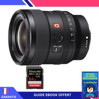 Sony FE 24mm f/1.4 GM + 1 SanDisk 64GB UHS-II 300 MB/s + Ebook 'Devenez Un Super Photographe'