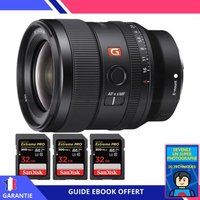 Sony FE 24mm f/1.4 GM + 3 SanDisk 32GB UHS-II 300 MB/s + Ebook 'Devenez Un Super Photographe'