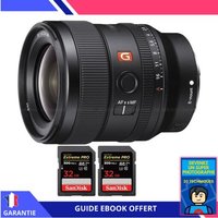 Sony FE 24mm f/1.4 GM + 2 SanDisk 32GB UHS-II 300 MB/s + Ebook 'Devenez Un Super Photographe'