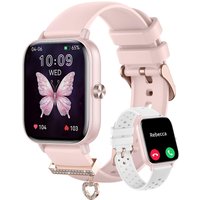 Montre Connectée Femme Appel Bluetooth Smartwatch Pour Android Ios Montre Connectée Tendance Podometre Calories Sommeil Cardiofrequencemètre Cycle