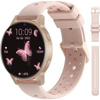 Montre Connectée Femme, 1.27"" Hd Smartwatch Fonction Téléphone Bluetooth 24H Fréquence Cardiaque/Sommeil, 120+ Sports, Ip68 Podomètre Android Ios