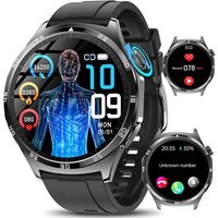 Montre Connectée Homme, 1.43"" Smartwatch Avec Appel Bluetooth,Spo2 Moniteur De Sommeil Cardiofréquencemètre, 70+ Sportifs Montre