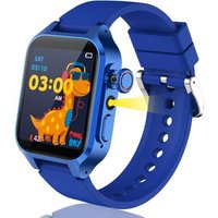 32 Jeux Montre Connectée Enfant, Montre Intelligente Enfant Avec 22 Bâtiments Célèbres, 3 Modes Sportifs, Livres Audio&cartes D'étude, Réveil,