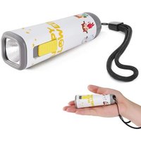 Lampe De Poche D'Halloween, Petite Lampe Led 1W Avec 3 Piles Aaa, Mini Lampe Torche, Cadeaux D'Halloween, Blanc