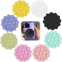 8 Pièces Silicone Ventouse Téléphone Supports Polyvalent Porte Téléphone Mini Ventouse Pour Voiture Tapis Adhésif Antidérapant Et Universel Pour