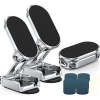 Support Téléphone Voiture Magnetique, Porte Telephone Voiture 720° Rotation Pliable, Porte Telephone Magnétique En Alliage Portable Pour Tous Les
