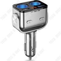 Td® Prise De Conversion Allume-Cigare De Voiture Chargeur De Charge Rapide Haute Puissance Chargeur De Voiture D'extension Trois En