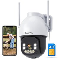 2.5K 4Mp 3G/4G Lte Caméra De Surveillance Extérieure Avec Carte Sim, Ptz Ip Caméra 4G Cellulaire Sans Wifi,Détection Humaine Vision Nocturne