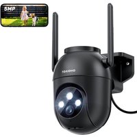 Camera Surveillance Wifi Extérieure: 5Mp Caméra Exterieur Wi-Fi Fil 360° Ptz Video Caméra Outdoor Étanche 2,4G/5G Wifi Sécurité Homekit Camera