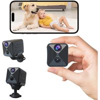 Mini Camera, Wifi 4K Mini Caméra De Surveillance Interieur/Extérieur Sans Fil Avec Enregistrement Longue Batteries Avec Mini Détection Mouvement