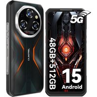 OUKITEL WP55 Pro 5G Smartphone - Android 15, 48Go+512Go Telephone Portable Incassable 108MP+32MP Vision Nocturne 120Hz 6.6"" 2.4K FHD+ 11000mAh+33W