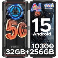 DOOGEE Blade 20 Play Telephone Portable Incassable 5G 32GB+256GB 10300mAh/33W 6,6"" HD+ Smartphone Incassable Android 15, 125dB Speakers, Effet