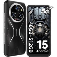OUKITEL WP55 Pro 5G Smartphone - Android 15, 48Go+512Go Telephone Portable Incassable 108MP+32MP Vision Nocturne 120Hz 6.6"" 2.4K FHD+ 11000mAh+33W