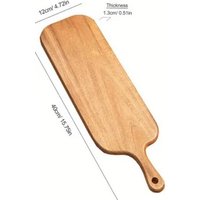 Planche À Découpe Saucissons Bois 'terroir Français' Cuisine De Campagne - 37x11 Cm