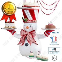 TD® Ornement d'Halloween Père Noël Plateau Bonhomme de Neige Snack Rack Résine Artisanat Jouet Ornement