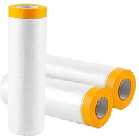 3 Rouleaux Bache Protection Peinture de Étanche/Anti-Poussière,270 cm x 20 m Bache de Protection Peinture pour Meuble de Protection