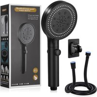 Pommeau de Douche Haute Pression, 6 Modes Pommeau de Douche avec 1.5 Tuyau Douche, Economie Deau, Douchette Douche Salle de Bain,Shower Head Water