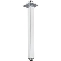 Bras de Douche Avec Bride, Tuyau de Douche Fixe Monté au Plafond, Bras de Remplacement de Douche à Effet Pluie Droit pour Salle de Bain, Connexion