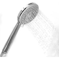 Pommeau de Douche Universel 3 Modes de Jet d'Eau, Haute Pression, Facile à Installer, Tête de Douche Économique d'Eau, Finition Chromée