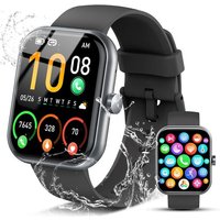 Senior-Montre Connectée Homme Femme Avec Appels Bluetooth, 1.96"" Hd Smartwatch Avec 110+ Modes Sportifs/Podometre/Sommeil/Cardiofrequencemetre,