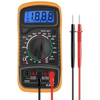 Voltmètre numérique,2000 Comptes Multimètre,Testeur Electrique Professionnel Avec Écran LCD,Multimètre Digital,Ampèremètre,Ohmmètre,pour Mesure La