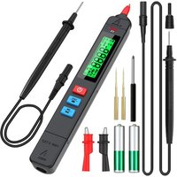 Z1 Kit Testeur de Tension Sans Contact Unipolaire Multimètre Automatique avec Pinces Crocodiles,Pointes d'extension,Câble de Test 2m,Testeur de