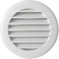 La ventilation tet12rb Grille de ventilation en plastique esthétique ronde encastrable, diamètre 155 mm, blanc