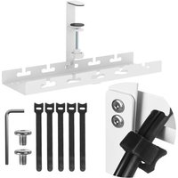 Support De Câble Sous Évier Pour Multiprise Fixation De Serrage Sans Outil 40 Cm Organisateur Pour Bureau, Bureau À Domicile, Poste De Jeu Jusqu'À 5