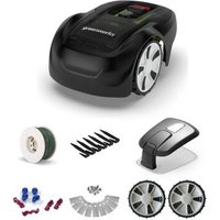 Pack robot tondeuse Optimow 7 GREENWORKS - pour 750m2 - avec garage et accessoires
