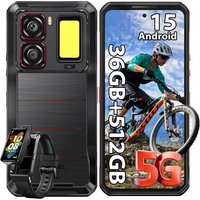 OUKITEL WP300 Telephone Portable Incassable 5G avec Montre Connect¿¿e 36Go+512Go 16000mAh Android 15 6.8"" 120Hz 108MP, Campeur Lumi¿¿re Dual SIM