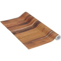 TEPPD-Papier adh¿¿sif Ch¿¿ne Rustique Aspect bois 45 cm x 3 m, ¿¿paisseur 95¿¿ Film autocollant pour meuble et cuisine, film d¿¿coratif, papier peint