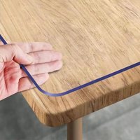 SJZG-Nappe Transparente Épaisse 40 X 160 Cm, Imperméable Protection Table Transparent, Lavable Protege Table Transparent, Pvc Nappe Transparente De