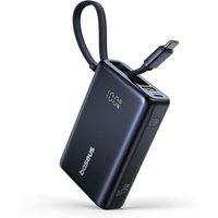 Picogo Power Bank 10000mah 45w Avec Type-C Câble Intégré, Pd 3.0 Qc 4+ Batterie Externe 45w, 2 Usb-C Et 1 Usb-A, Powerbank Pour Iphone 16/15/14/13