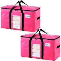 Sacs De Rangement Extra-Larges Avec Couvercle Et Poignées Renforcées, Boîtes De Déménagement Robustes Pour Vêtements, Voyages, Sacs De Déménagement