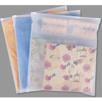 Sac Plastique, 100 Pièces 35 * 40Cm Sac De Rangement Dépoli, Pochette Voyage Pour Vetement, Pochette Zippéerefermables Pour Ranger Des Sous-Vêtements