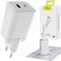 Chargeur Gan 45W Usb-C + Usb-A ¿ Charge Rapide Power Delivery Et Quick Charge, Compact Et Puissant Pour Smartphones, Tablettes Et Ordinateurs