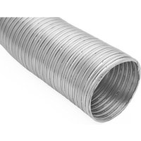 100 mm / 1.5m ¿ Air Ventilation Tuyau flexible en aluminium ¿ Pour VMC Simple et Double Flux Extracteur d'air ventilateur Gaine Grille aeration