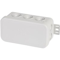 Prise Double pour pièce Humide iP54 dérivation 75 x 37 x 40 mm, Contenu e126: 10-Gris