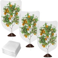Filet Anti Insecte, 3pcs Filet de Protection Contre Les Insectes, Filets de Jardin Anti-Insectesavec Cordon de Serrage Maille Fine pour Protéger Les