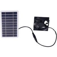 Kit de Panneau Solaire 2.5W avec Ventilateur Chargeur de Cellules Solaires en Polysilicium Ventilateur D'extraction de Panneau Solaire pour Serre