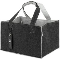 SJZG-,Panier À Provisions Et Panier À Bûches En Bouteilles En Plastique Recyclées (Sac En Feutre),Panier De Shopping Pour Le Shopping Et La Vie