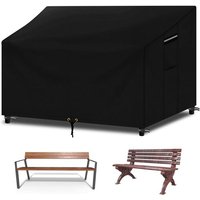 Housse De Banc Imperméable 3 Places Avec Grille D'aération, Coupe-Vent, Anti-Uv, Tissu Oxford 600d Et Doublure En Pvc, Housse De Canapé 3 Places Pour