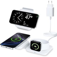 ChicSlick-Chargeur Sans Fil Pour Iphone 16/15/14/13/12 Series, Chargeur Pour Apple Watch 10/9/8/Ultra/7/6/5/4/3/2, Station De Charge Apple