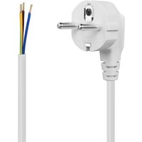 cee7 Cordon d'alimentation avec câble enfichable Type E + F fiche de Contact de Protection (CEE 7/7, Angulaire) avec extrémité en Forme de Ruban 0,75